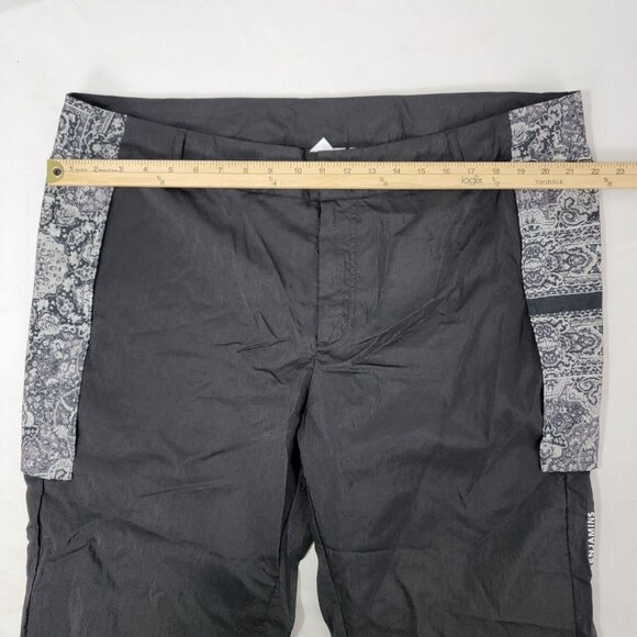 Puma Les Benjamins Black Pants Gray Print Zip Cover Over Pockets Track Size XL + - Picture 7 of 9
